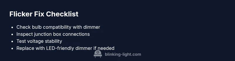 Checklist for diagnosing can light flickering