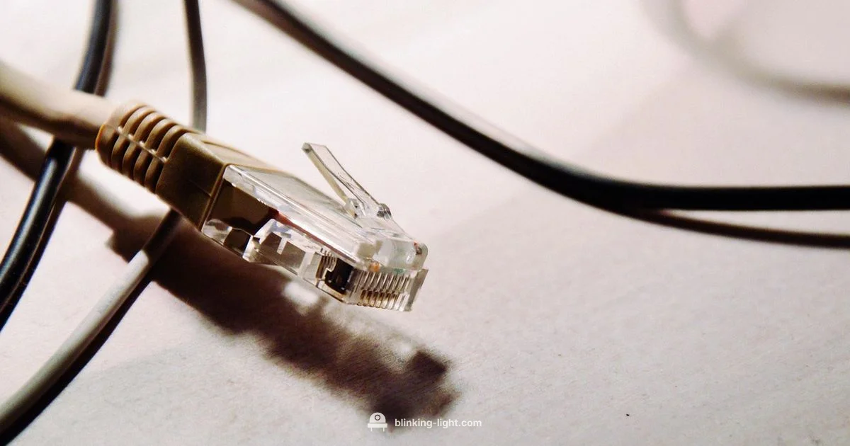 Blinking Ethernet Light Blinking Ethernet Light - Blinking Light