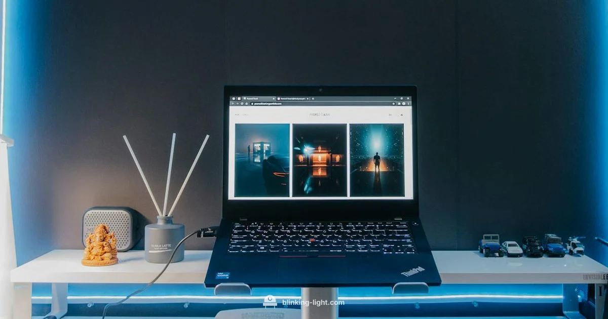 Yellow Light Guide - Blinking Light