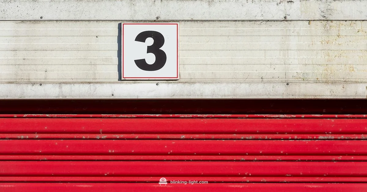 Garage Door Light Blink - Blinking Light