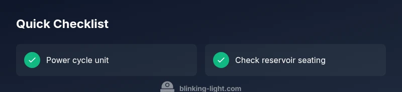 Checklist for troubleshooting Hamilton Beach Flex Brew blinking light