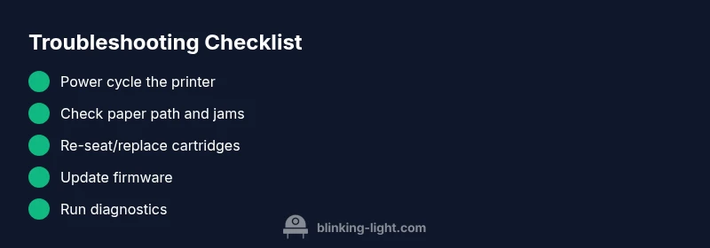 Checklist for HP DeskJet blinking light troubleshooting
