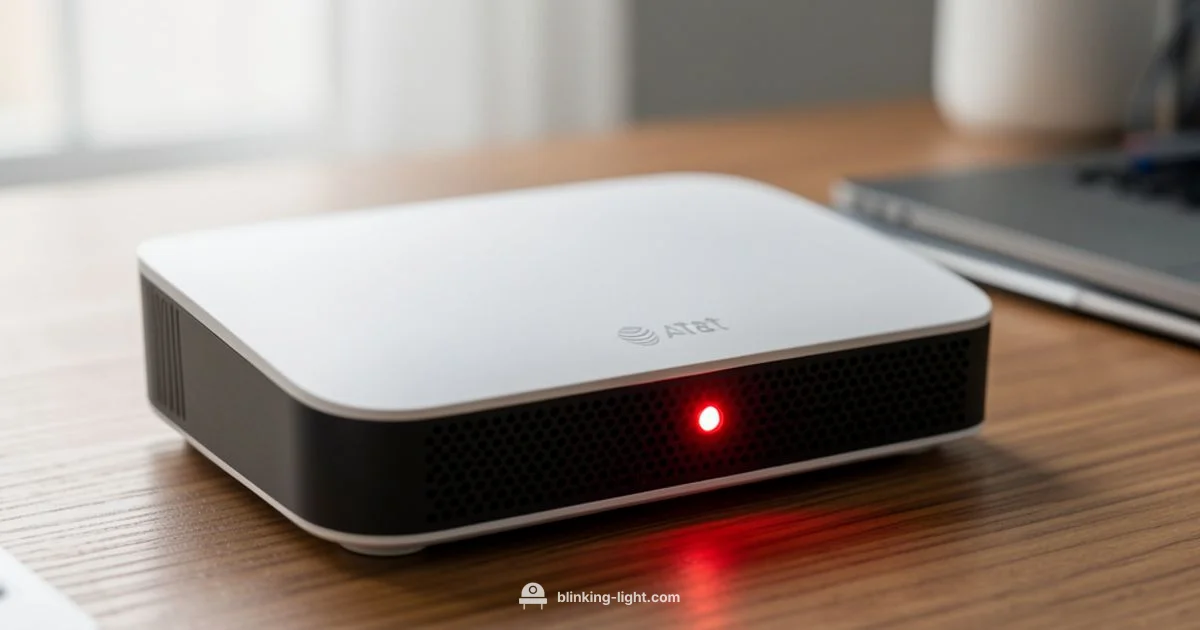 AT&T Router Light - Blinking Light
