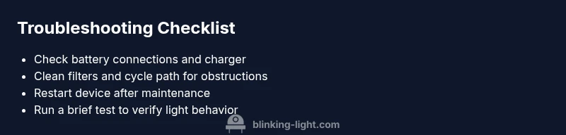 Checklist for troubleshooting tineco red blinking light