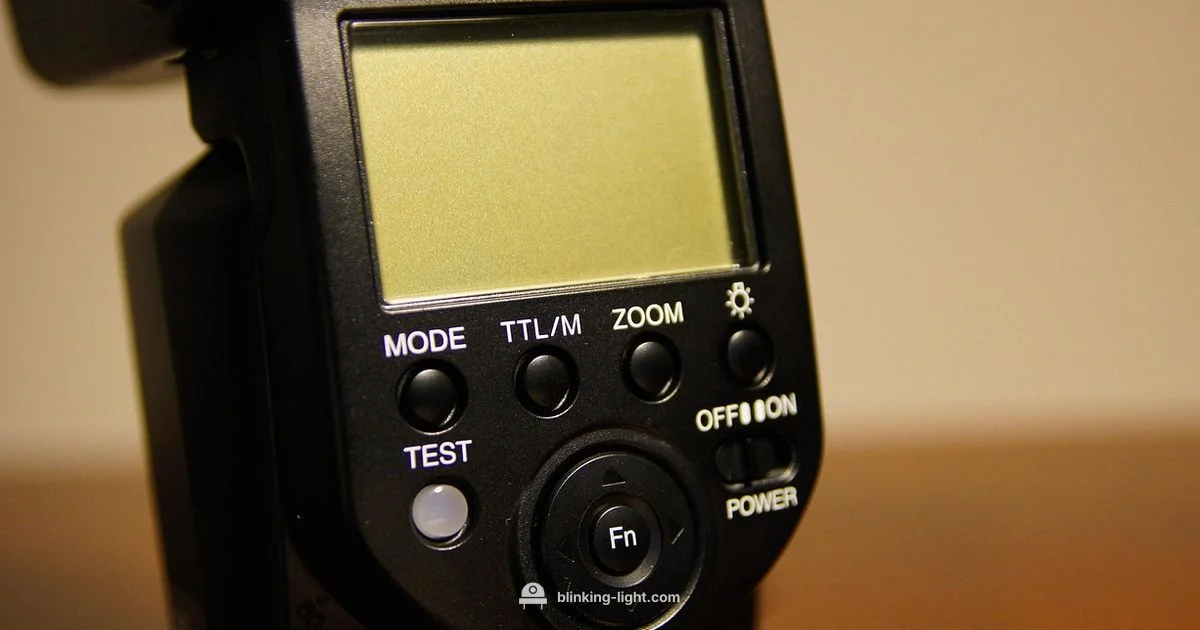 Best Flash for A7III - Blinking Light