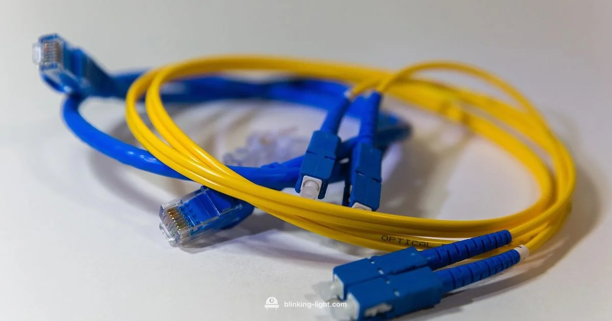 Blue Light Fiber Blue Light Fiber - Blinking Light