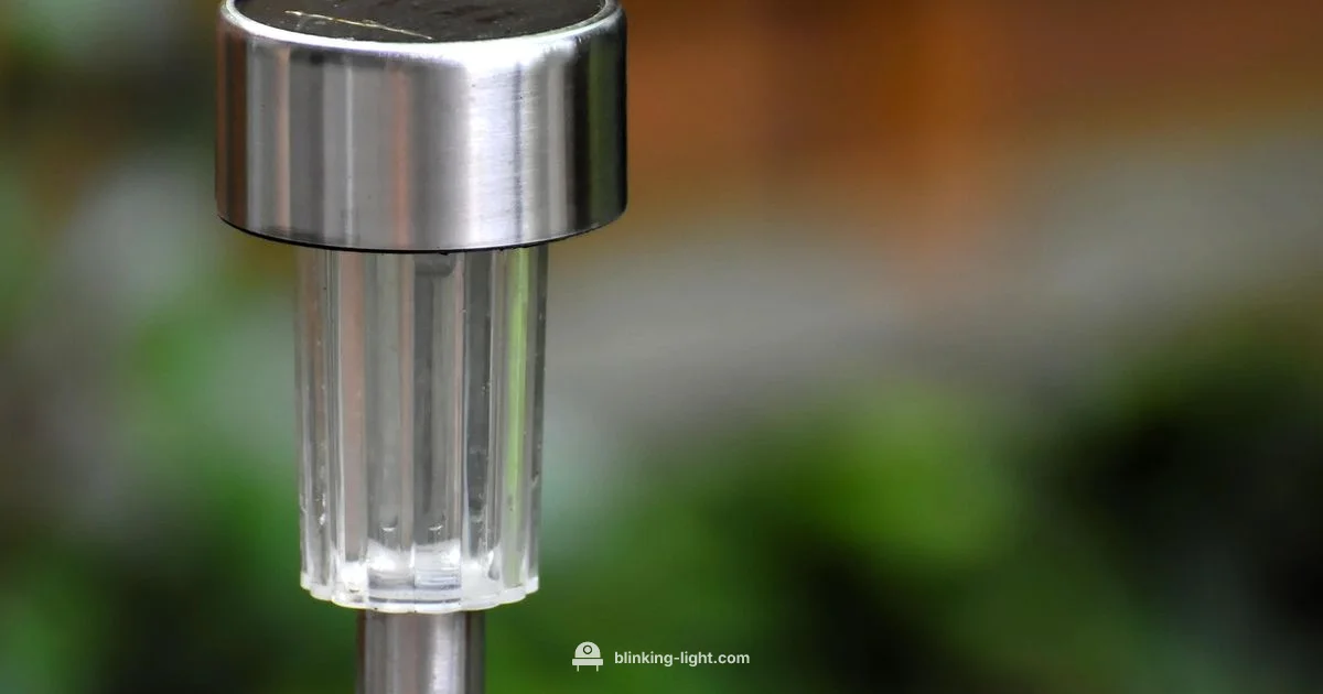 Blinking Red Solar Light - Blinking Light