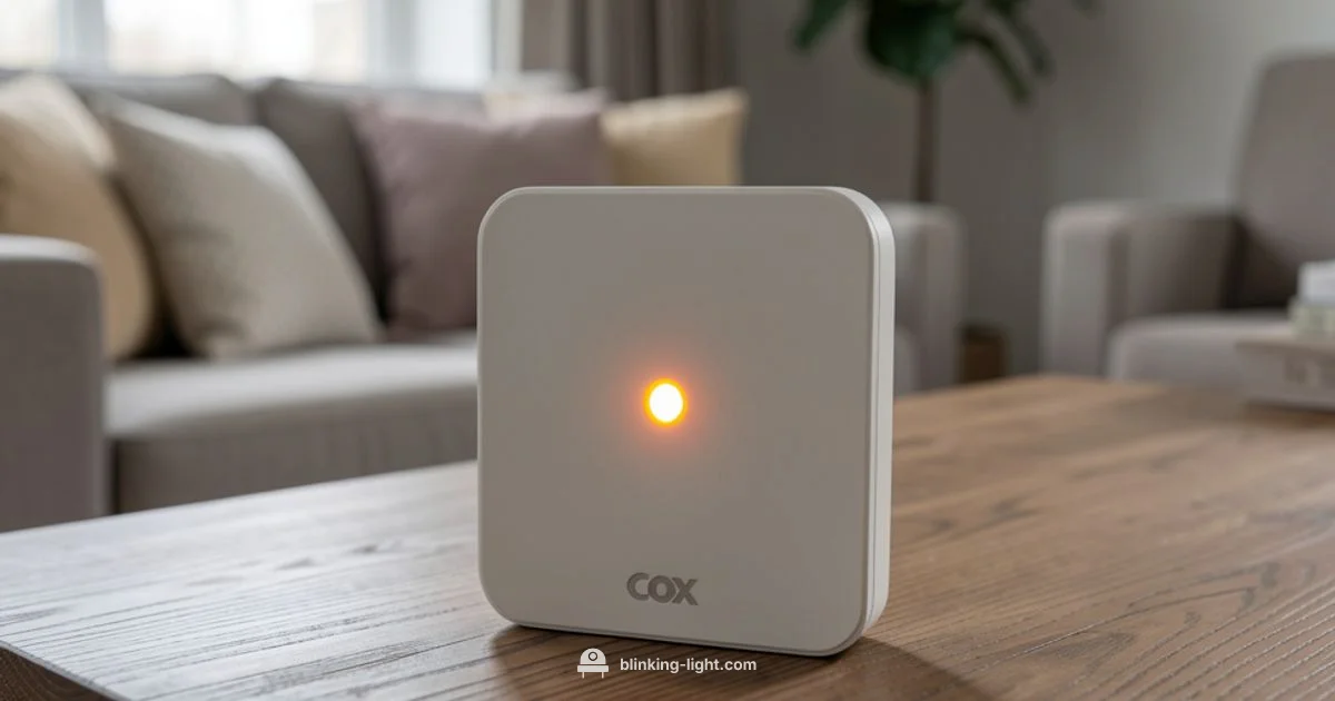 Orange Modem Light Orange Modem Light - Blinking Light