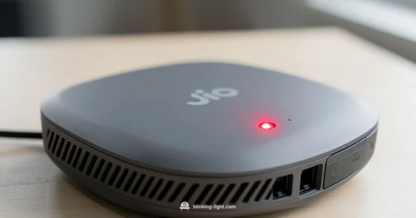 Jio Red Light Guide - Blinking Light