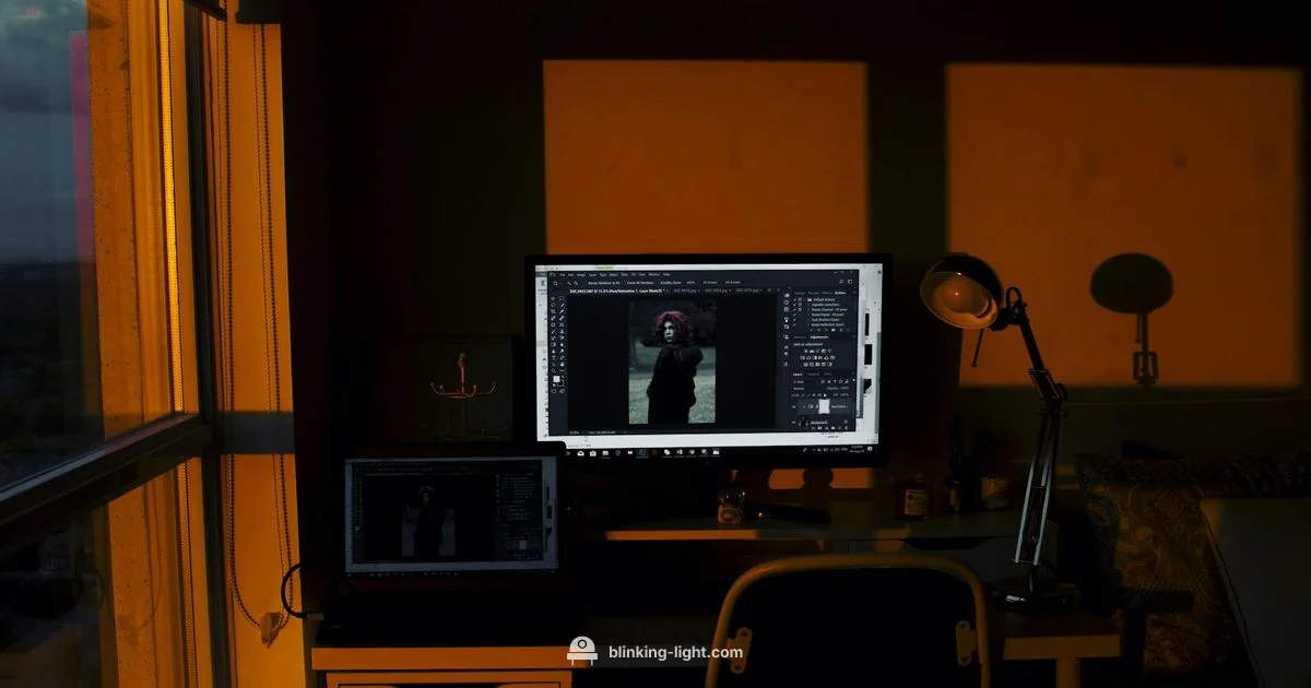 Orange LED Guide - Blinking Light