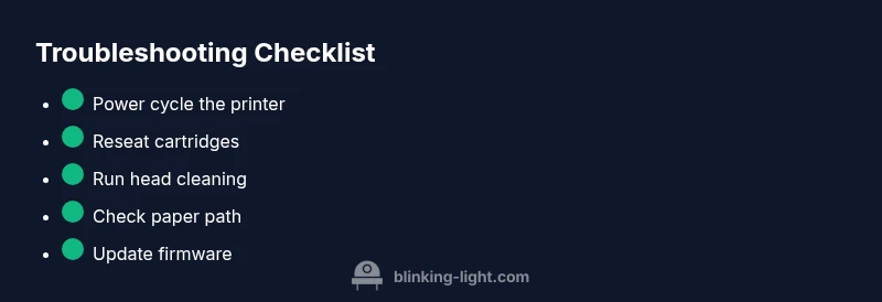 Checklist for Canon G2000 blinking indicator