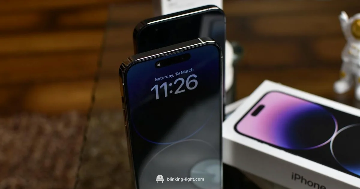 Red Light on iPhone - Blinking Light