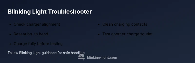 Checklist for fixing blinking Oral-B toothbrush light