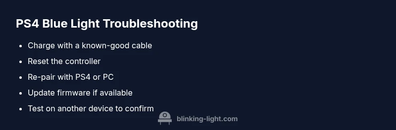 Checklist: Fix PS4 controller blue blinking light