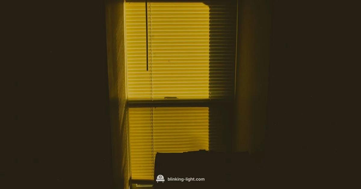 Yellow Router Light - Blinking Light