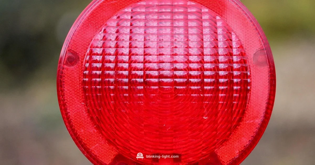 Red Car Dash Light - Blinking Light