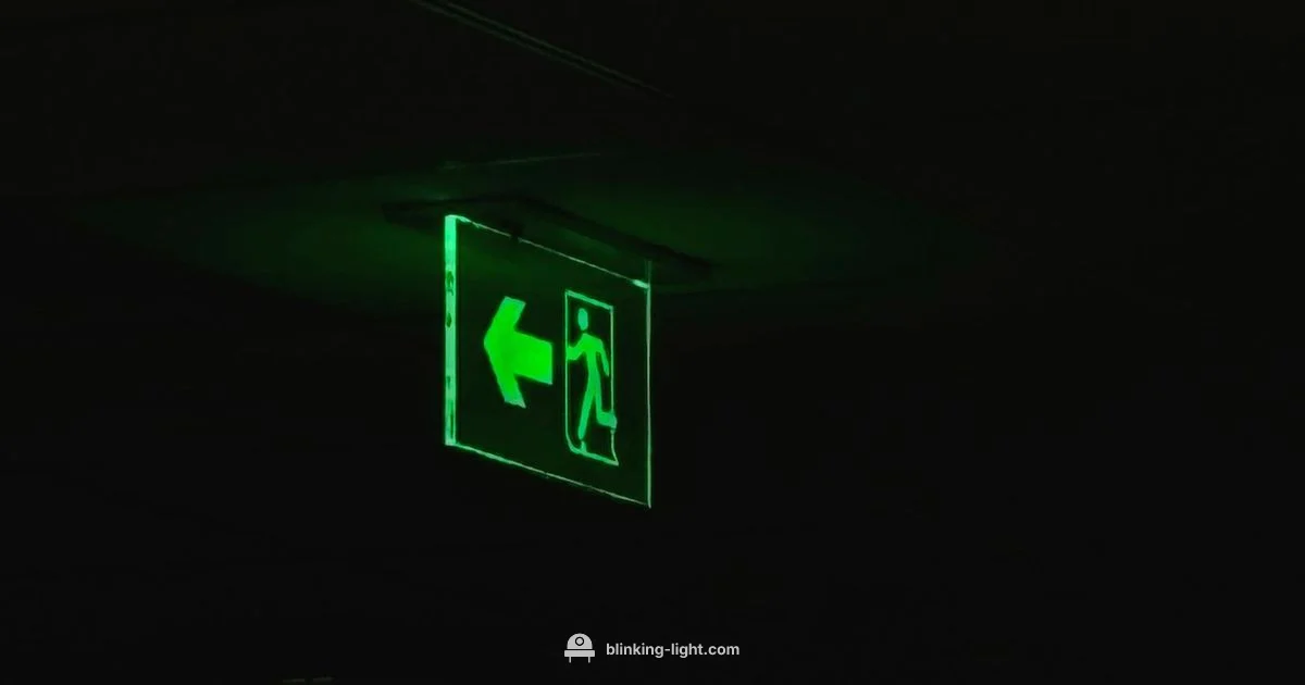 Green blinking light