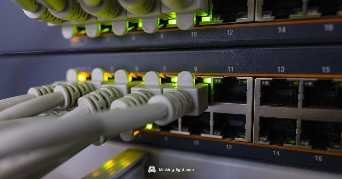 LAN LED Blink LAN LED Blink - Blinking Light