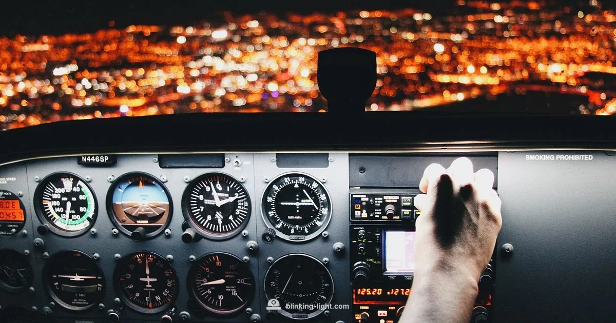 Red Sky Beacon - Blinking Light