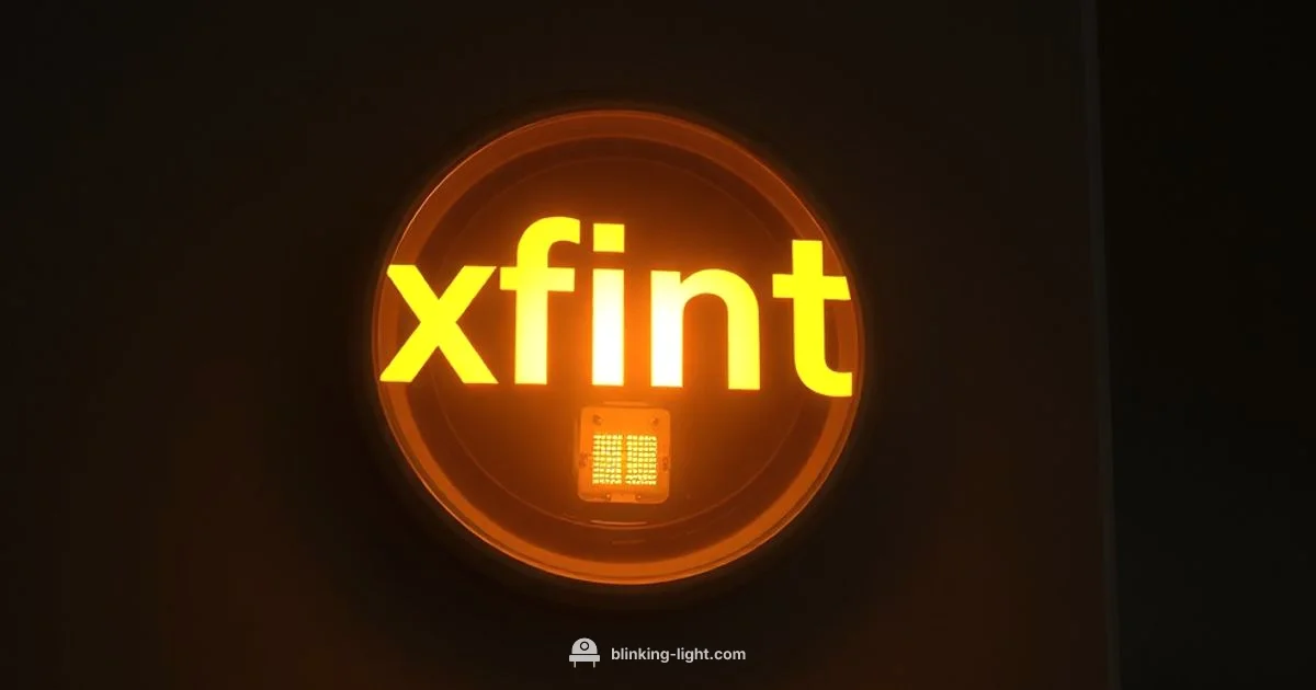 Xfinity Yellow Light - Blinking Light